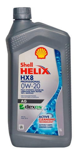 6 Litros Aceite Motor Sintetico Shell Helix Hx8 0w20