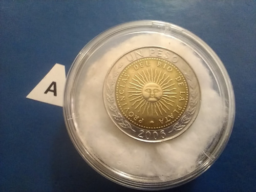 1 Peso Moneda Año 2006 Argentina Con Caja