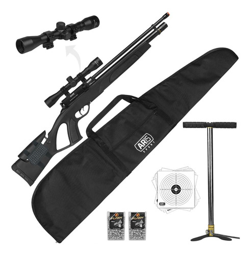 Carabina Gamo Pcp Coyote Black 5.5mm +luneta E Bomba Manual