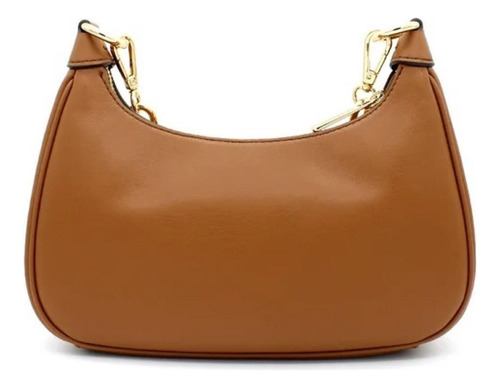 Bolsa Michael Kors,pouchett,piel,camel Original+envío Camel Grecas Dorado Camel (Usado)