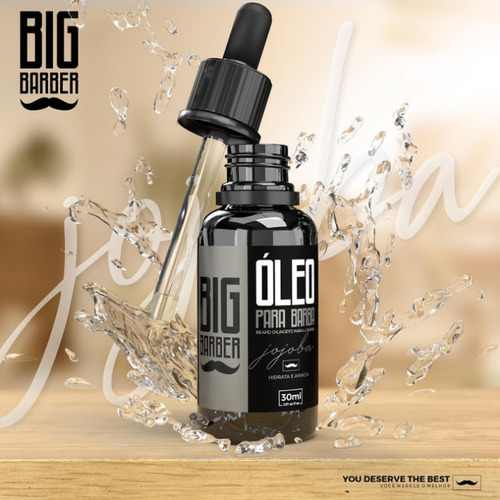 Óleo Para Barba Big Barber 30ml Beard Oil Atacado Com 12 Und