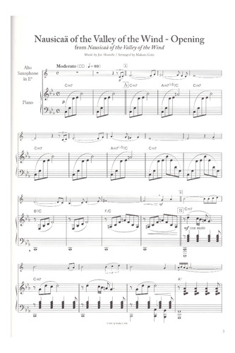 Studio Ghibli For Alto Saxophone With Beautifully Arranged P
