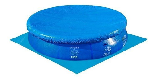 Capa Para Piscina Redonda 2.400 Litros + Forro Para Piscina 2400 Litros Mor