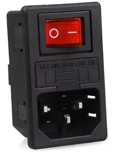 Socket Interruptor Toma Corriente Porta Fusible Y Switch Led
