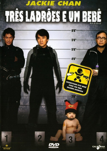 Dvd Três Ladrões E Um Bebê Jackie Chan Lacrado