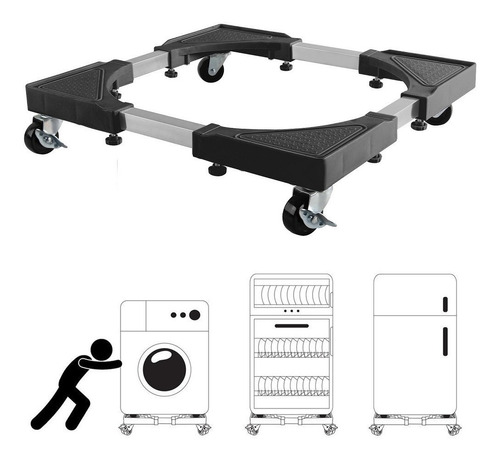 Rack Base Con Rueda Para Lavadora Refrigeradora Cocina