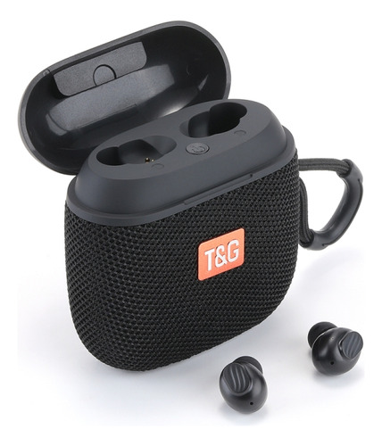 T&g Tg809 2 In 1 Mini Outdoor Speaker & Bluetooth Earbuds