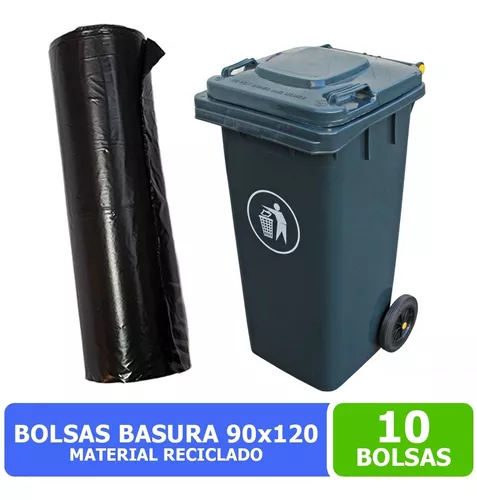 BOLSA PARA BASURA 110X120CM, 100% RECICLADAS 5 UN