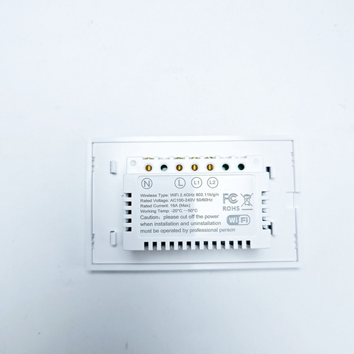 Interruptores De Luz De Pared Táctiles Wifi Smart, 2 Gang