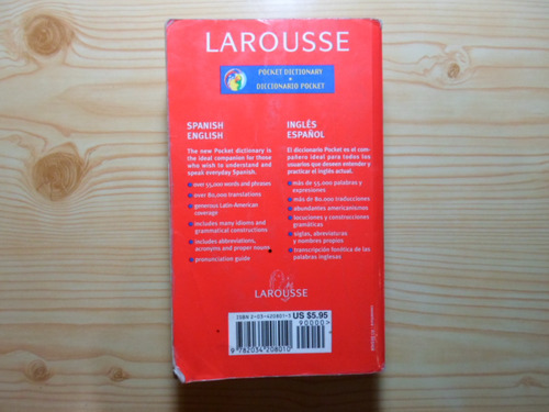 Imagen 2 de 3 de Lorousse Diccionario Pocket Español Ingles - Larousse