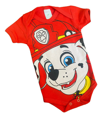 Body Bebe Mesversario Infantil Tematico Patrulha Canina