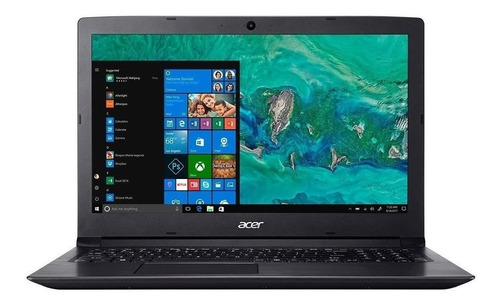 Notebook Acer Aspire 3 A315-53 preta 15.6", Intel Core i5 7200U  8GB de RAM 1TB HDD, Intel HD Graphics 620 1366x768px Windows 10 Home