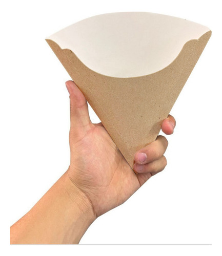 Cono Para Crepas Y Waffles, Blanco 130 Pza