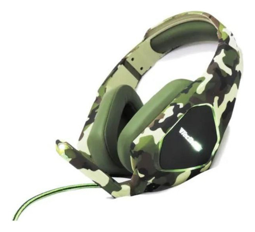 Headset Gamer Led P3 Usb Px-8 Caçador Tecdrive - Verde