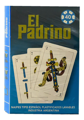 Mazos  Naipes Españoles El Padrino 40 X6u - Plastificados