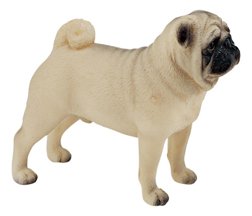 2 Figura De Perro Realista Shar Pei Chino En Miniatura,