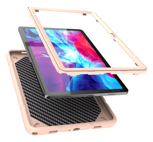 Funda Para Samsung Tab A9+ X210 X216 12.4 Base Correa Rudo Color Rosa