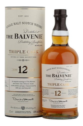 Whisky The Balvenie Triple Cask 12 Años. 1 Litro. Escocés. 
