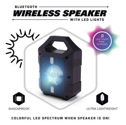 Altavoz Bluetooth Inalámbrico Soar Nfl Shockbox Xl Dallas Co