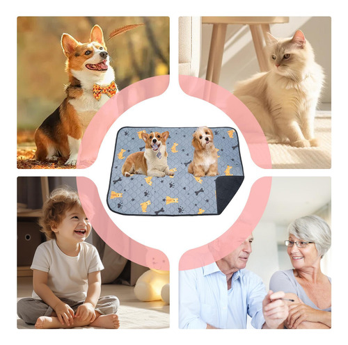 Almohadillas De Cama Lavables Para Adultos, Funda De Colchón