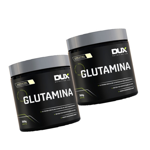 2 X Glutamina Pura 300g Dux Nutrition Frete Grátis