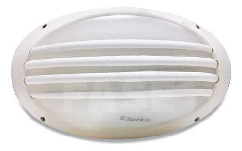 Aplique Tortuga Blanco Rejas + Foco Lámpara Led 9w Cálida Color Cobre/blanco