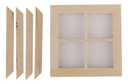 3 Ventana De En Miniatura Mueble Diy Accesorio Para 1:12