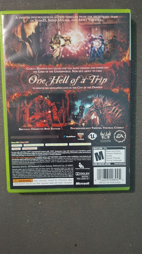 Shadows Of The Damned Xbox 360 (Usado)