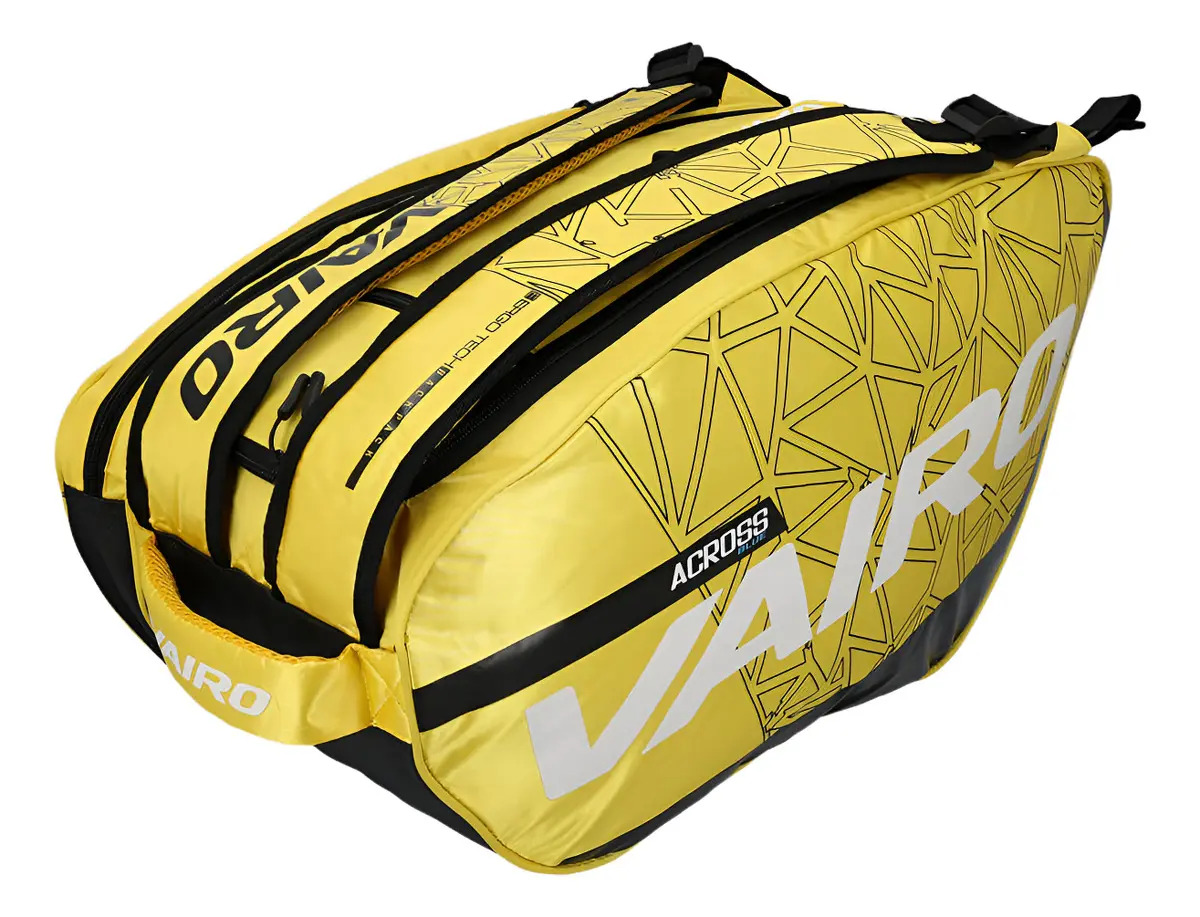 Bolso Paletero Pádel Vairo Across Amarillo 6 Raquetas