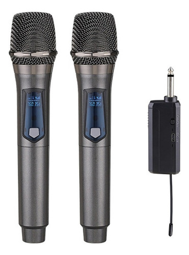 Microfonos Gc W2 Universales Mano 2 Inalambrico Receptor Uhf