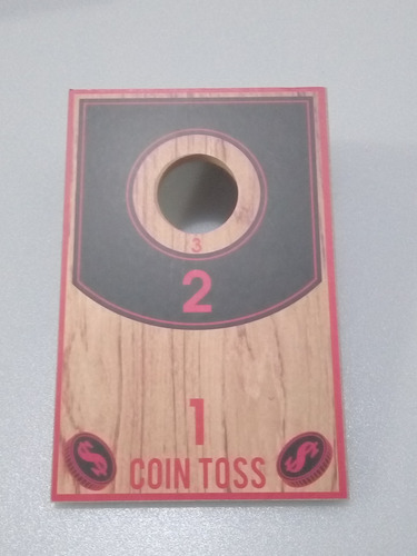 Juego Navideño Wooden Coin Toss Game Holiday Time Nuevo (Usado)