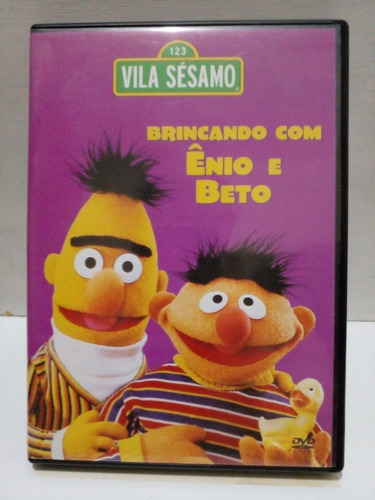 Dvd Infantil Vila Sésamo Brincando Com Ênio E Beto Aventura (Usado)