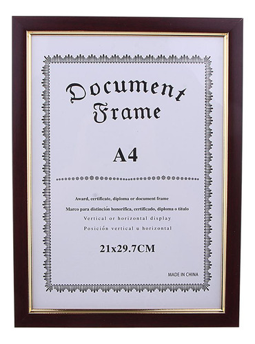 Diploma Certificado Foto Obra De Arte Marco De Vino Rojo