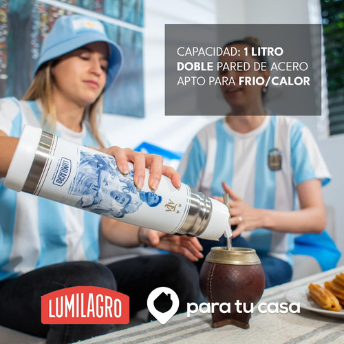 Termo Lumilagro Acero Inoxidable 3 Estrellas 1 Lt
