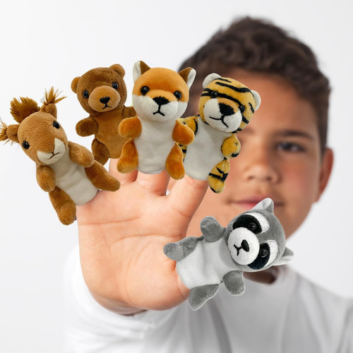 Mini Marionetas De Dedo De Animales Muñeco De Burro De Peluc