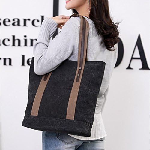 Bolsa De Lona Para Mujer, Informal, Con Asa Superior, De Tra