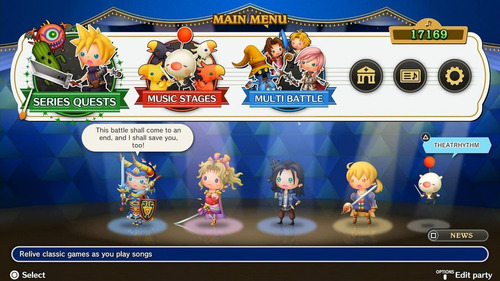 Theatrhythm Final Bar Line, juego multimedia físico para Nintendo Switch
