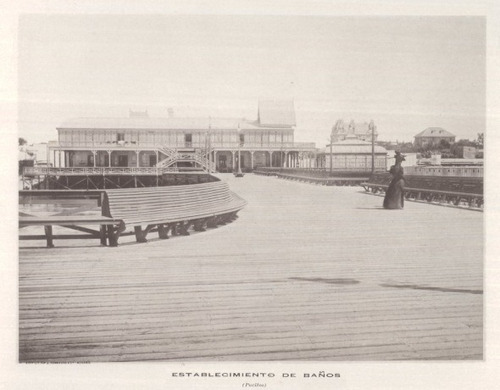 Baños De Pocitos Montevideo En El Año 1900 - Lámina 45x30 Cm