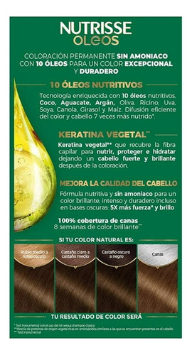 Tinte Capilar Sin Amoniaco Garnier Óleos Tono 5.31