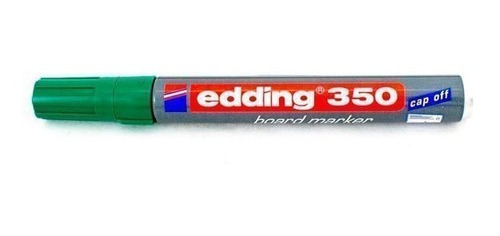 Marcador Edding 350 Borrable Recargable  Verde X10 Unidades