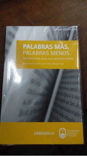 Libro  Palabras Mas, Palabras Menos