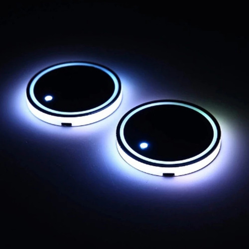 Luces De Soporte De Taza Led Para Coche, Alfombrilla De 7