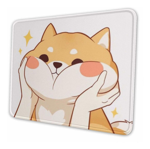 Kawaii Shiba Inu - Alfombrilla De Mouse Para Juegos, Base De