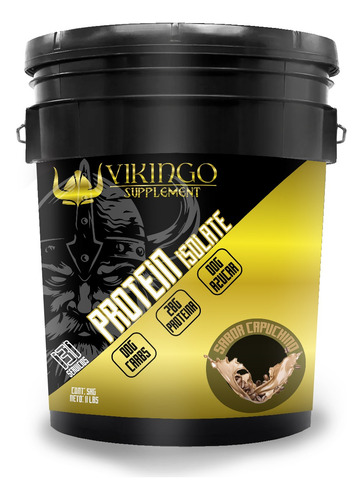 Proteína Whey Hidrolizada Isolate Vikingo 5kg Varios Sabores Capuchino