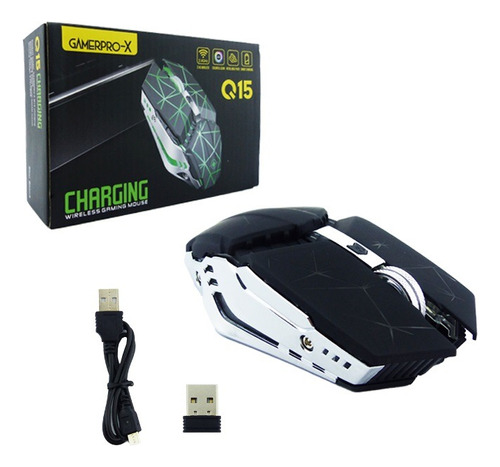 Mouse Inalambrico Gamer Recargable. Marca Gamepro-x. Q15