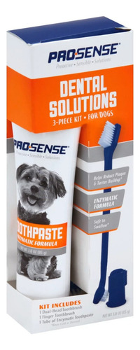 Kit De Limpieza Dental Para Perro Pasta Y Dos Cepillos Kiv Sabor Menta