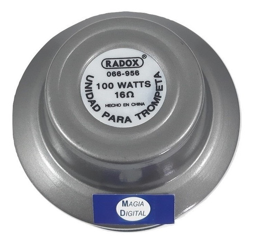 Unidad Para Trompeta Para Perifoneo 100w 16 Ohms 066-956 Color Gris