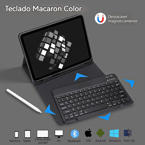 Teclado Bluetooth Mouse Com Capa Para iPad 5/6 Geracao A1893