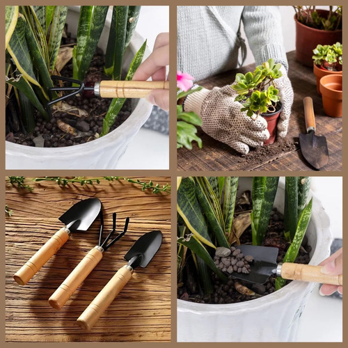 Kit De Ferramentas De Jardinagem Com 3 Peças