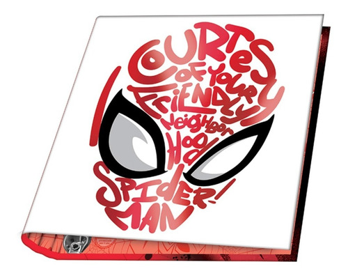 Carpeta Escolar N3 3 Anillos 40cm Spiderman Mooving